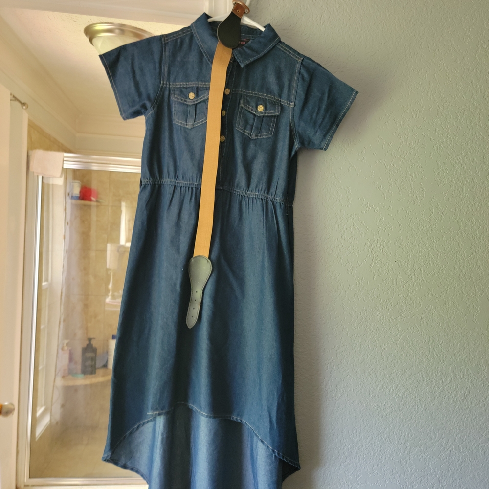 Denim Blue Kids Casual Dress